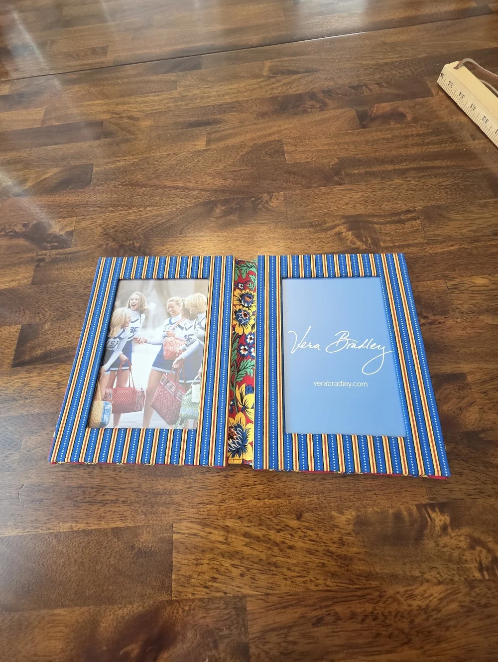 Vera Bradley Quilted Wristlet in Bright‎ Coral And A Vera Bradley Picture Frame